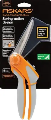 8 Inch RazorEdge Easy Action Fabric Shears for Tabletop Cutting