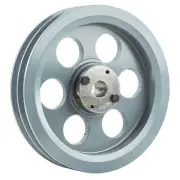 Cast Iron 8.75" Dual Groove Pulley Belt B Section 5L with 7/8" Sheave Bushing