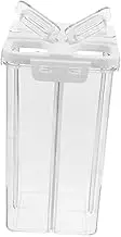 ULTECHNOVO 4 Cereal Storage Container with Airtight Seal Plastic Food Storage Organizer for Grains and Snacks Compartment Design for Kitchen Pantry Organization