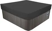 Thermal Hot Tub Cover, 210D Hot Tub Cover, Heavy Duty Winter Pool Cover, Waterproof Sunproof SPA Cover Protector, UV Protection Hot Spring Cover,Multiple Sizes to Choice, Black,220x220x90cm