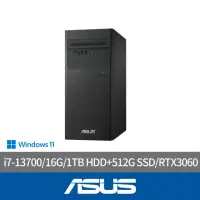 在飛比找momo購物網優惠-【ASUS 華碩】i7 RTX3060十六核電腦(i7-13