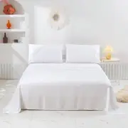 Natural Home 400TC Bamboo Sateen Sheet Set White - King Bed