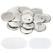 2.26" Blank Button Making Supplies,50Pcs Badge Part for Button Maker Machine