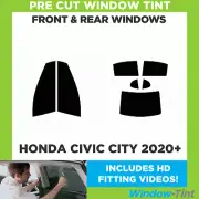 For Honda Civic City 2020+ Full Pre Cut Window Tint Kit Front & Rear Car Film