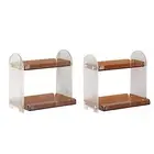 Desktop Organizer Shelf Bookcase Bookshelf for Home Office Dresser Bedside