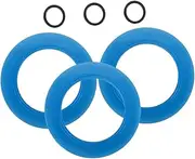 TEHAUX 3pcs Bathroom Seal Replacement Gaskets Parts for Leak Prevention Compatible with Various Models Easy Installation
