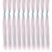 10 Pack Crystal Flash Fly Fishing Line, Fly Tying Material Kit, Pearlescent Blue