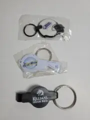 Bud Light Blue Moon Killians Irish Red Keychain Lot of 3