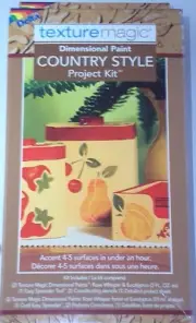 Texture Magic Dimensional Paint Country Style Project Kit, NEW