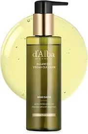 d’Alba Italian White Truffle Mild Skin Balancing Vegan Cleanser, Hydrating and Calming, Mild pH Cleanser with White Truffles for Sensitive Skin, Non-Tightening Gentle Formula, Korean Skincare(200ml)