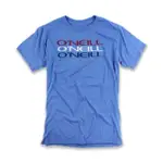 美國百分百【全新真品】ONEILL 衝浪 上衣 男衣 LOGO 短袖 T恤 T-SHIRT 藍色 S M號 F742