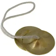 Manjeera Indian Percussion Instrument Hand Cymbals for Hindu Bhajans 2 Inches
