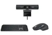 Logitech MX Work Bundle with MX Keys S Keyboard, 3S Mouse and BRIO 500 Webcam (Graphite)