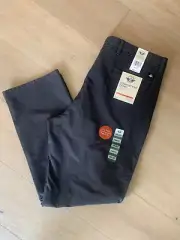Men's Dockers Comfort Knit Straight Fit Chino Pant 38x32 Charcoal Grey NWT