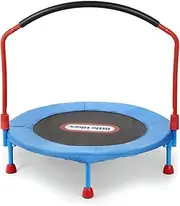 Little Tikes Easy Store 3-Foot Trampoline - Indoor Bouncy Playset with 91,5 cm Diameter & Fold Down Handlebar - Easy Assembly & Storage - Encourages Active Play - for Kids Ages 3+ [Amazon Exclusive]