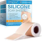 Silicone Scar Sheets, Silicone Scar Tape, Scar Tape for Surgical Scars, Medical Grade Scar Tape with Collagen,For Surgical,C-Section,Tummy Tuck,Keloid Scars(1.6"X120" Roll-3M) Keloid Bump Removal