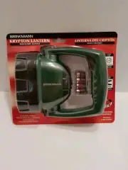 BRINKMANN KRYPTON FLASHLIGHT SPOTLIGHT ADJUSTABLE HANDLE LANTERN GREEN