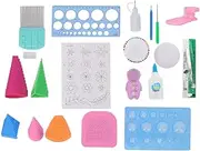20pcs Paper Quilling Tool Set with Electric Quilling Pen, Crimper, Border, DIY Craft Kit for Beginners, Safe and Environmental Material