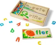 Melissa And Doug Spanish See And Spell Educational Language Learning Toy - FSC