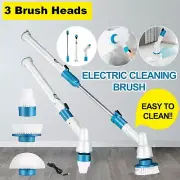 Electric Spin Scrubber Rechargeable Cordless Power Turbo Scrub Cleaning Brush