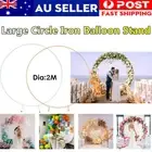 2M Round Hoop Balloon Arch Backdrop Flower Display Stand Frame Wedding Decor AU