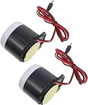 EXHUMKY 2pcs Mini Anti-Theft Alarm System Loud for Security Easy Installation Emergency Alarming
