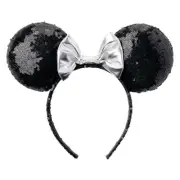Aldi 2025 Exclusive Disney Minnie Ears w/ Silver Bow and Black Sequin, BN