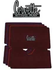 Lloyd Ultimat Deck Carpet Mat for 1963-1967 Chevrolet Corvette (#L282) Burgundy (for: Chevrolet)