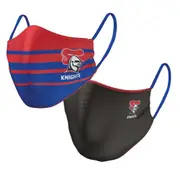 Newcastle Knights NRL Small Adult Reversible Washable Face Mask