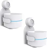 For Google nest WiFi 2 AC2200 Holder Wall Mount Stand Accessory with Integrated Cable Management No Screws Required Speaker Accessories Rack (White, JGL01) 2 Pieces