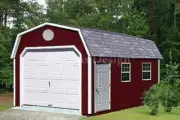 12' x 20' Storage Shed / Workshop / One Car Garage Barn Plans Design #31220
