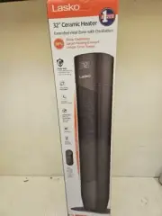 Lasko 32 Oscillating Ceramic Tower Space Heater with Remote