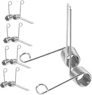 EXQUIMEUBLE 5pcs Bass Key Spring Trumpet Valve Trombone Replacement Part Tuba Valve Components Brass Instrument Parts Trombone Spit Spring Brass Instrument Valve Repair Special Steel Silver