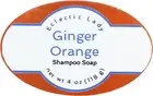 Ginger Orange Shampoo Soap Bar By Eclectic Lady, 4 oz Bar