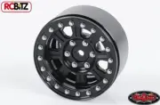 RaceLine Monster 1.9" Beadlock Wheels BLACK 12mm hex Hardware RC4WD Z-W0185