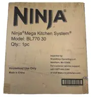 NEW IN BOX Ninja Mega Kitchen System BL770 30 1500W Blender Food Processor Black