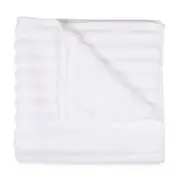 Thick Ribbed Australian Cotton Bath Towel - White
