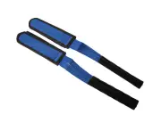 1 Pair Nylon Fixed Gear Road Bike Bicycle Cycling Adhesive Pedal Toe Clip Strap Belt(Blue)