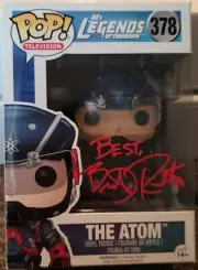 Funko POP! DC Legends of Tomorrow The Atom 378 Signed by Brandon Routh w/JSA