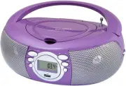 Portable CD/MP3 Boombox, AM/FM Radio, Bluetooth, USB Port for MP3
