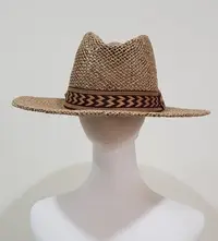 在飛比找Yahoo!奇摩拍賣優惠-☆°萊亞生活館 【遮陽帽-紳士帽】竹編草帽-日式編織帽