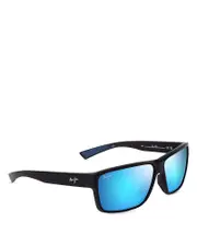 Maui Jim Uila Rectangular Wrap Sunglasses, 62mm
