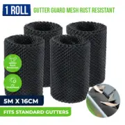 Gutter Guard Mesh Roll 5m x 16cm Black Leaf Mesh Deluxe DIY Home Garden AU STOCK