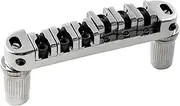Musiclily Roller Locking Tune-o-matic Guitar Bridge Tunematic Saddle for Les Paul Style Electric Guitar,Chrome