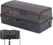 Weatherproof Electrical Box - Lockable Extension Housing, Outdoor Socket Shield | Rainproof Plug Protector, Cable Storage Organizer for Garden Lighting, Power Connection Cover, Safety Enclosure