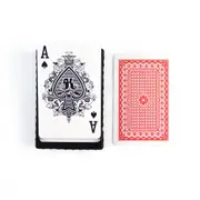 2 Pack Playing Cards Plastic Decks Card Games Deck Waterproof Case Black & Red