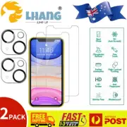 2x HD Lens Tempered Glass Screen Protector For iPhone 14 13 12 Pro Max Plus