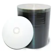 300 pcs 16x White Inkjet HUB Printable Blank DVD-R Media Disc Shrink Wrapped