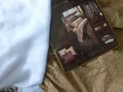 NIP RAYMOND WAITES FULL / QUEEN BEDSKIRT BROWN & TAN 15'' DROP
