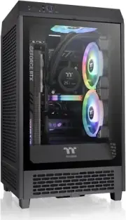 Thermaltake The Tower 200 Tempered Glass Mini Tower Black Edition
